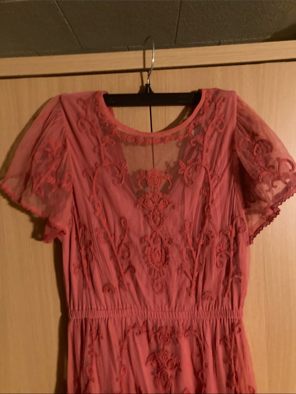 Sundance Red Coral Flowy Dress - Picture 2 of 9